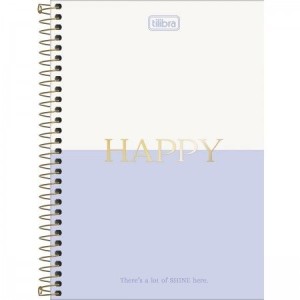 Caderno 1/4 Espiral Pequeno Happy TILIBRA
