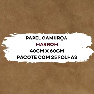 Papel Camurca 40X60cm Pacote Com 25 Folhas VMP