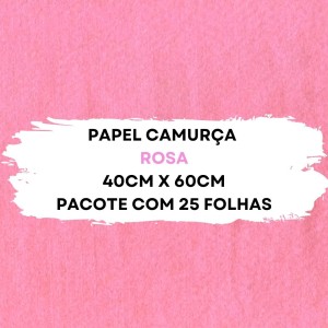 Papel Camurca 40X60cm Pacote Com 25 Folhas VMP