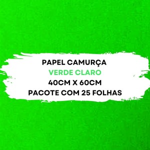 Papel Camurca 40X60cm Pacote Com 25 Folhas VMP