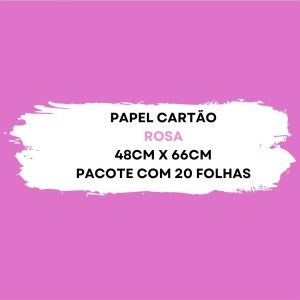Papel Cartao 48X66cm Pacote Com 20 Folhas