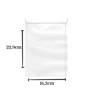ENVELOPE SACO 162X229 BRANCO CAIXA C/100 SCRITY