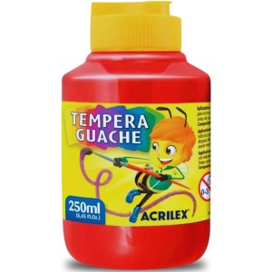 Guache 250ml Vermelho Fogo ACRILEX