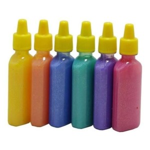 Cola Crystal Relevo Jelly com 6 Cores ACRILEX