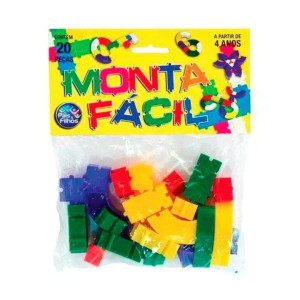 Brinquedo Montar Monta Fácil Com 20 Peças PAIS E FILHOS