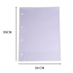 Saco Plástico PP Oficio 4 Furos 24x33 Com 20 Medio 0.12 ACP