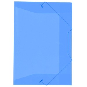 Pasta Plastica Com Elastico Oficio Fina Azul ACP