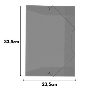 Pasta Plastica Com Elastico Oficio Fina Fume ACP