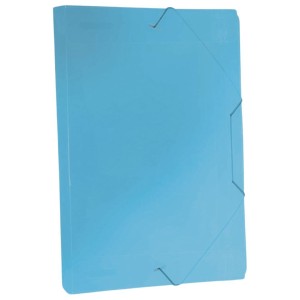 Pasta Plastica Com Elastico Oficio Lombada 20mm Azul ACP