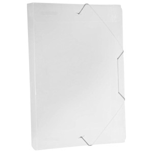 Pasta Plastica Com Elastico Oficio Lombada 55mm Cristal ACP