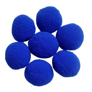 Pompom Sintético Azul 40mm com 50 Unidades