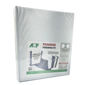 Fichário Oficio 4 Argolas 4cm Branco ACP