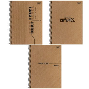 Caderno Espiral Capa Dura  Universitário 1 Matéria 80 Folhas Kraftwork TILIBRA