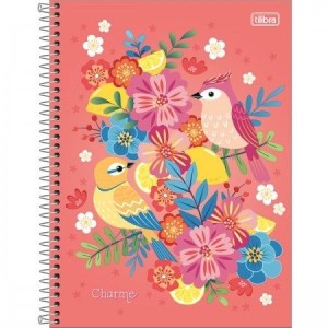 CADERNO UNIVERSITARIO 1 MATERIA 80FLS CHARME TILIBRA