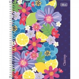 CADERNO UNIVERSITARIO 1 MATERIA 80FLS CHARME TILIBRA