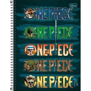 CADERNO UNIVERSITARIO 1 MATERIA 80FLS ONE PIECE NETFLIX TILIBRA