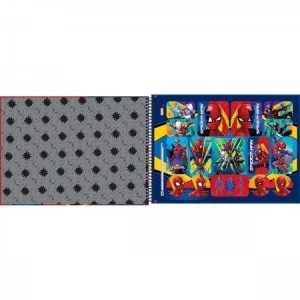 CADERNO DESENHO MILIMETRADO 80FLS HOMEM ARANHA TILIBRA