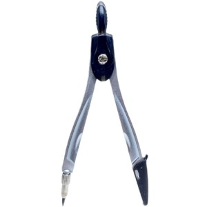 Compasso Escolar Metal C/Grafite S/Tira Preto REF.KZ922843P KAZ