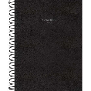 Agenda 2026 Diária Cambridge Preta Espiral TILIBRA