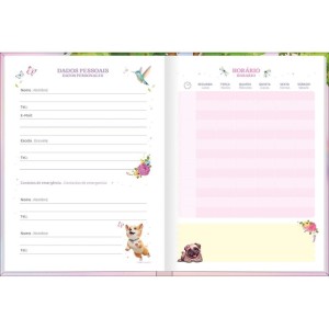 Agenda Permanente Diária Jolie 2 Dias Por Página Brochura TILIBRA