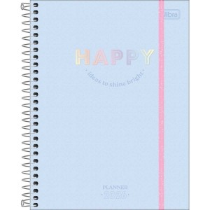 Agenda 2026 Planner Semanal/mensal Happy Espiral TILIBRA