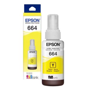 Refil Garrafa de Tinta Epson 664 Amarelo Ecotank Original