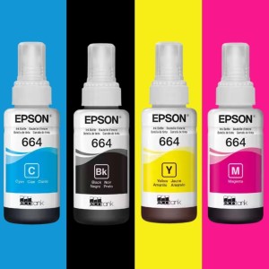 Refil Garrafa de Tinta Epson 664 Amarelo Ecotank Original