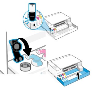 Refil Garrafa de Tinta HP GT53 Preto Original