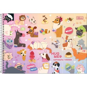 Caderno Desenho 80fls HUg Me Capa Dura TILIBRA