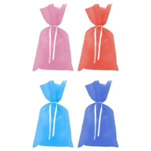 Saco Presente TNT com Laço 69x99cm Liso Cores Lucas Embalagens 