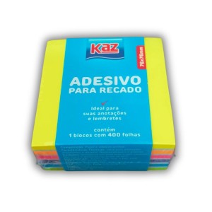 POST-IT 76X76 C/6 CORES NEON C/400FLS KZ2017 KAZ