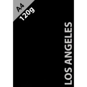 Papel Color Plus A4 Preto Los Angeles 120g com 27 Folhas 
