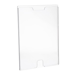 Quadro De Aviso Display Multiuso Acrilico A4 Vertical Cristal Adesivo Ref.10090009 MASCRIL WALEU